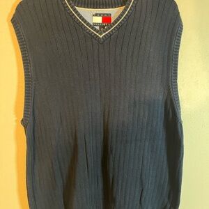 Tommy Hilfiger Men's Blue Sweater Vest Size L